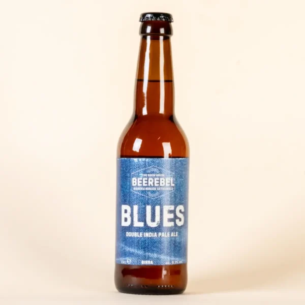 Birra artigianale Beerebel Blues Double IPA in bottiglia da 33 cl