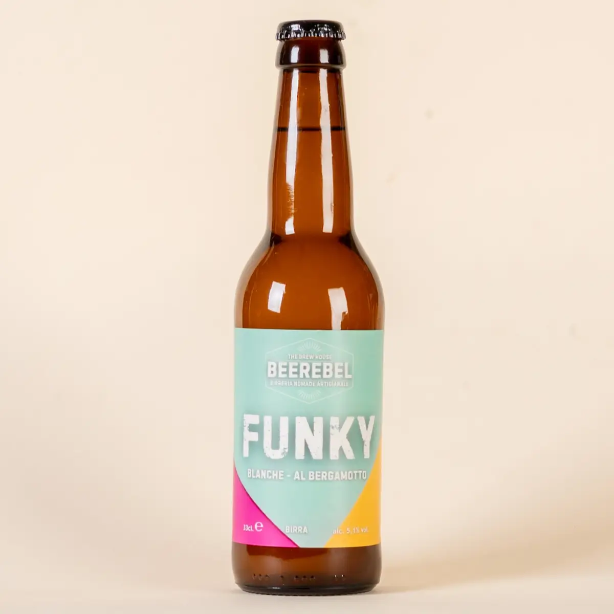 Birra artigianale Beerebel Funky Blanche in bottiglia da 33 cl