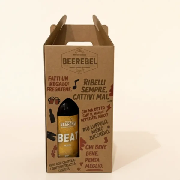 Beerebel Christmas Box – lato con birra BEAT